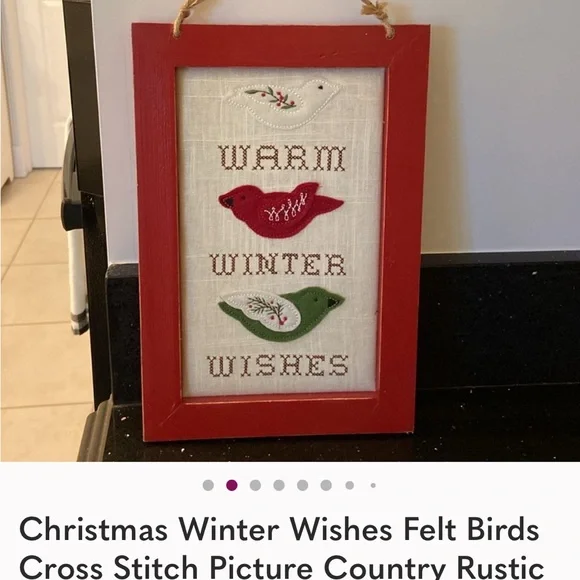 Christmas WISH Snowman Tree Character Blocks Shelf Sitters Farmhouse Country - Picture 14 of 14